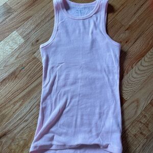No Boundaries Light Pink Ribbed Tank